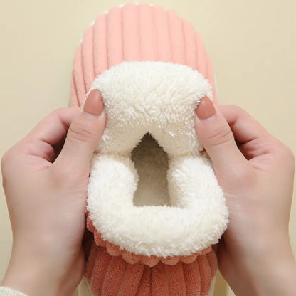 Soft Plush Winter Slippers – Warm Fuzzy Indoor Comfort Shoes