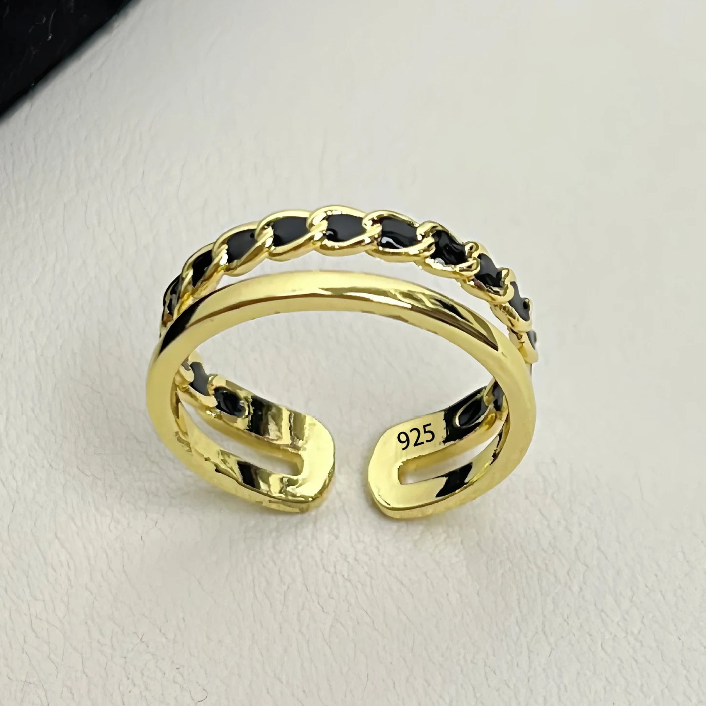 MODERN 925 STERLING SILVER HEART RING