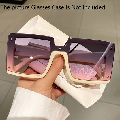 Oversized Square Luxury Fashion Sunglasses for Men and Women