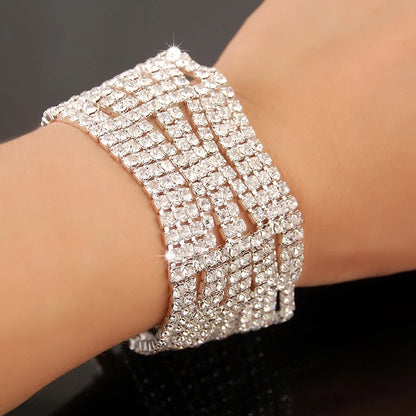 Luxury Zircon Charm Bracelet – 925 Silver Crystal Elegance Jewelry