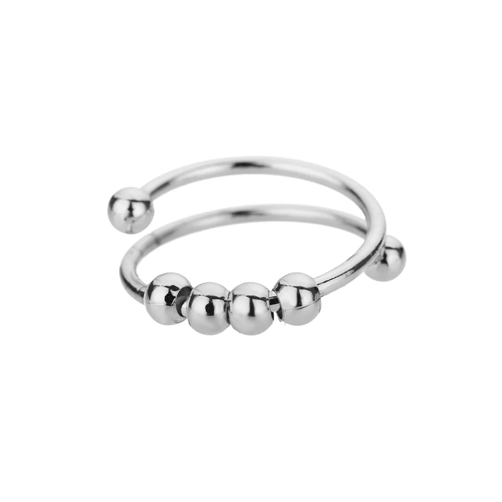 Classic Wedding Couple Rings – Gold Tone Stainless Steel Band Set