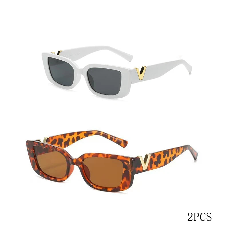 Elegant Retro Designer-Inspired Small Frame Sunglasses for Everyday Style