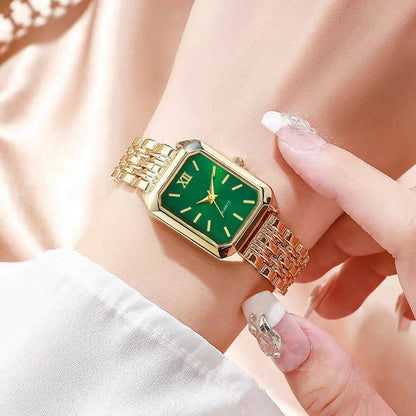 Sleek Numberless Quartz Watch with Compact Round Dial Design
