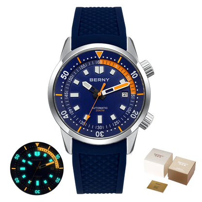 Professional 200M Automatic Diver Watch – Sapphire Luminous Steel Edition