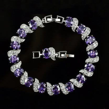 Exquisite Charm Strand Bracelet – Color Crystal Fashion Women Party Jewelry