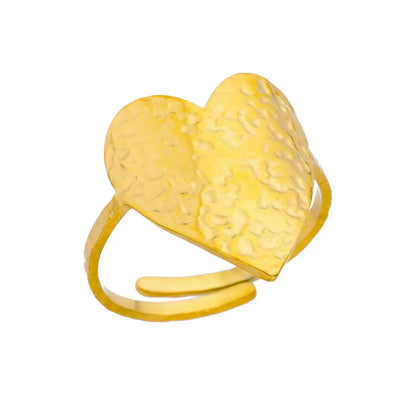 Classic Wedding Couple Rings – Gold Tone Stainless Steel Band Set