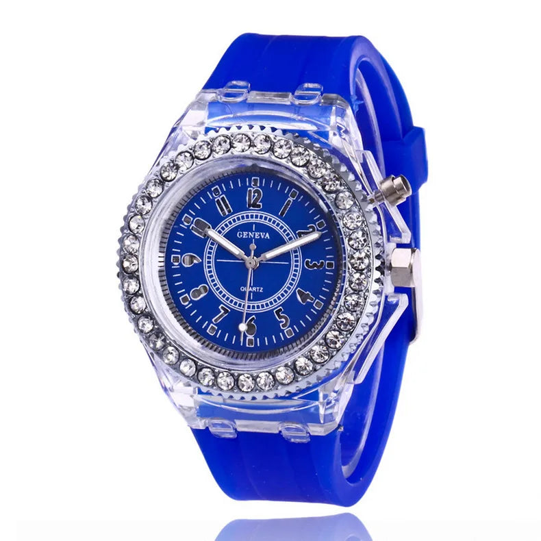 MULTI COLOR LED LUMINOUS FASHION WATCH