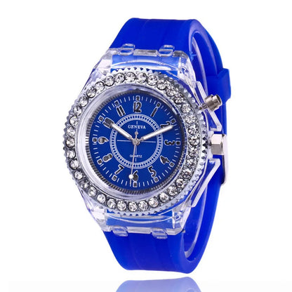 MULTI COLOR LED LUMINOUS FASHION WATCH