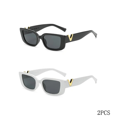 Elegant Retro Designer-Inspired Small Frame Sunglasses for Everyday Style