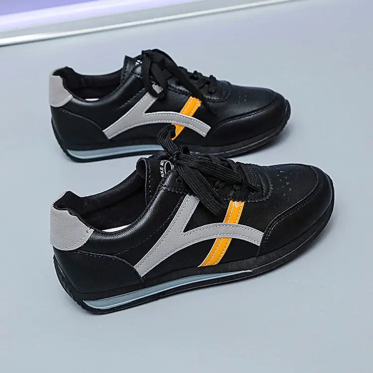 Men’s Versatile Knit Running Sneakers – Comfortable Flat Sole Sports Shoes