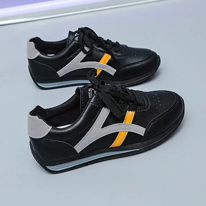 Men’s Versatile Knit Running Sneakers – Comfortable Flat Sole Sports Shoes