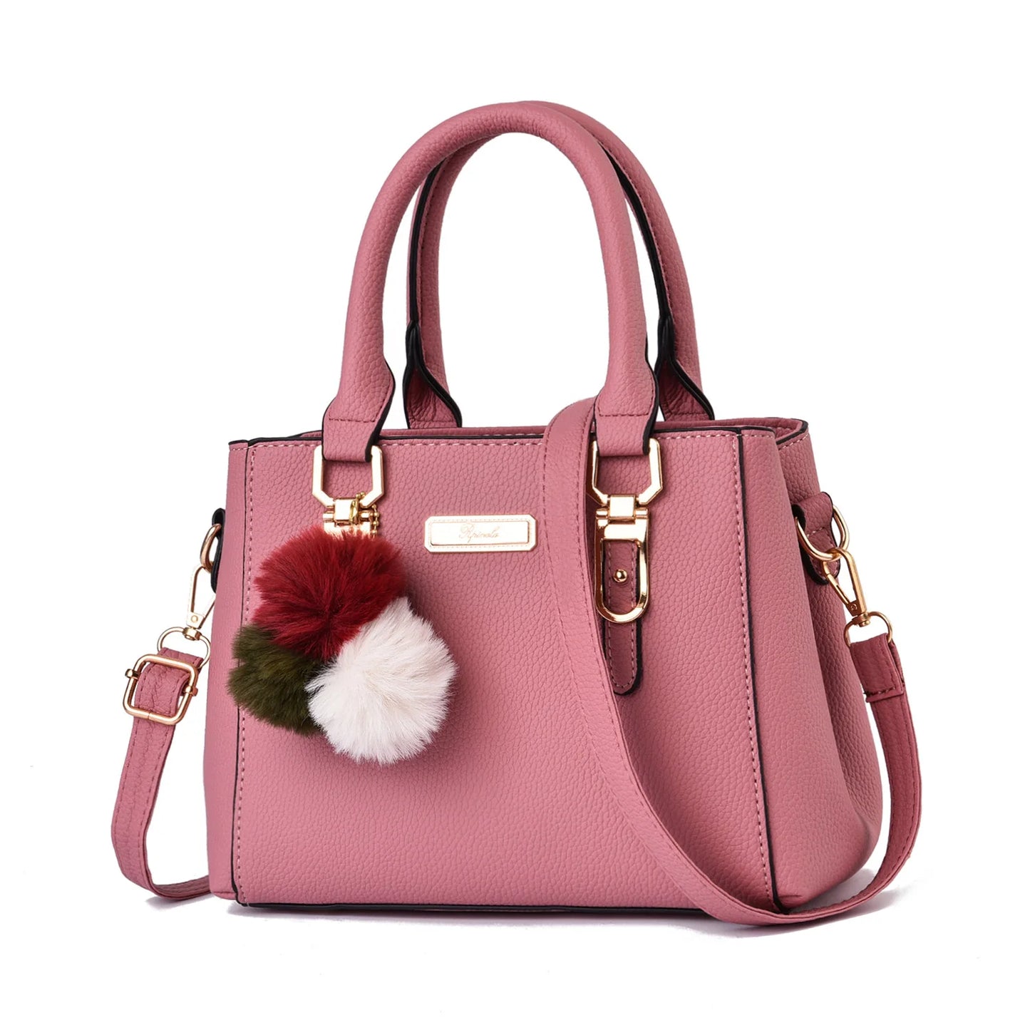 Large Capacity Leather Shoulder Bag – Elegant Women’s Casual Handbag