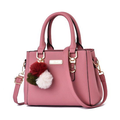 Large Capacity Leather Shoulder Bag – Elegant Women’s Casual Handbag