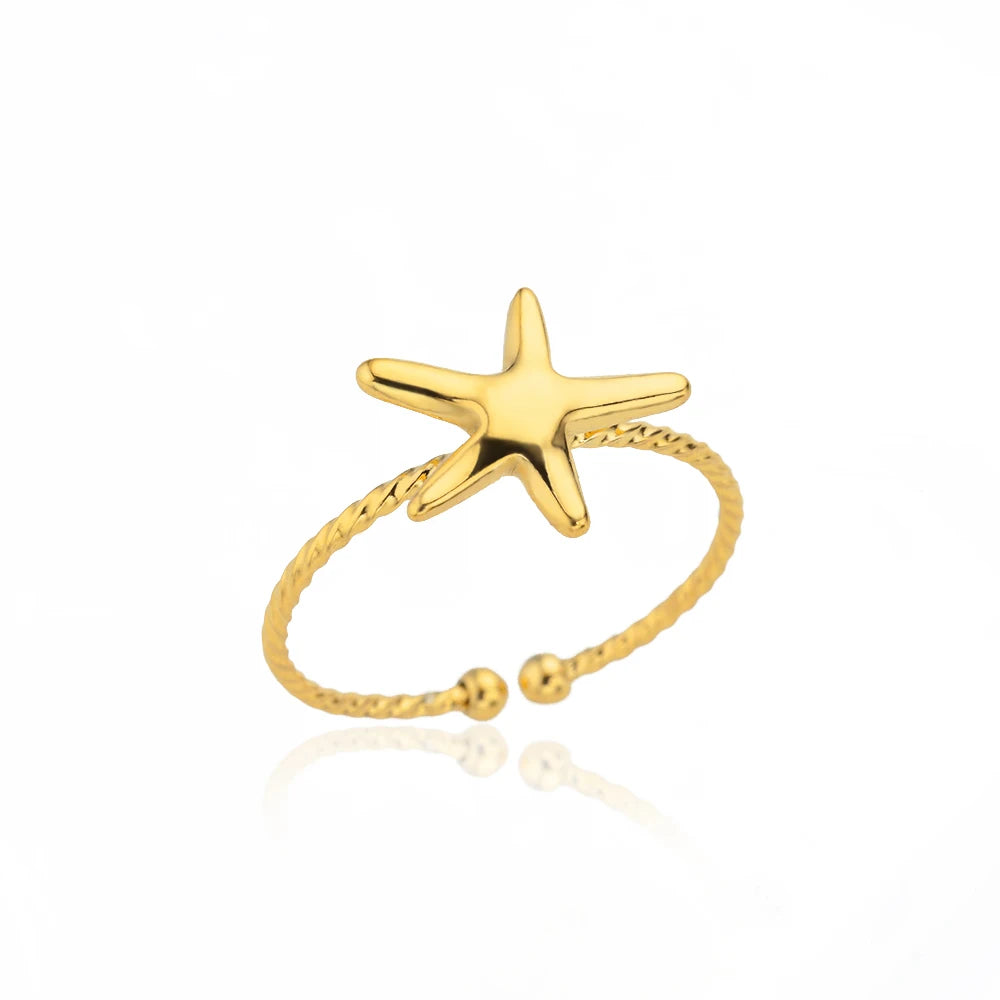 Classic Wedding Couple Rings – Gold Tone Stainless Steel Band Set