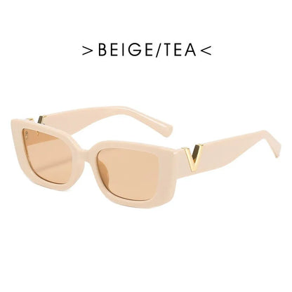 Elegant Retro Designer-Inspired Small Frame Sunglasses for Everyday Style