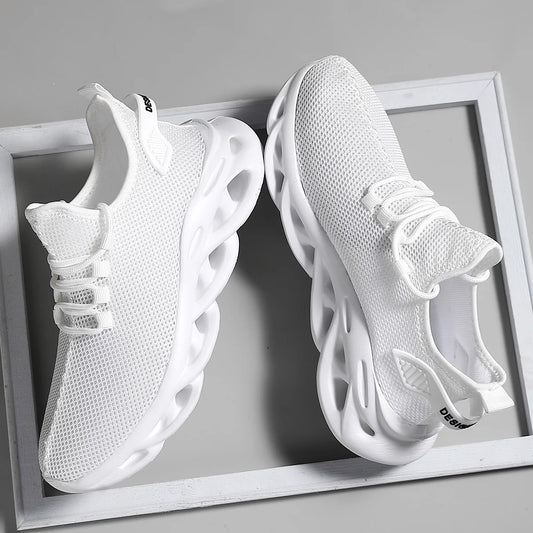 Everyday Lace-Up Sneakers with Simple Comfortable Casual Fit Design