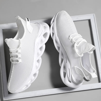 Simple Casual Lace-Up Sneakers with Soft Everyday Comfort Fit