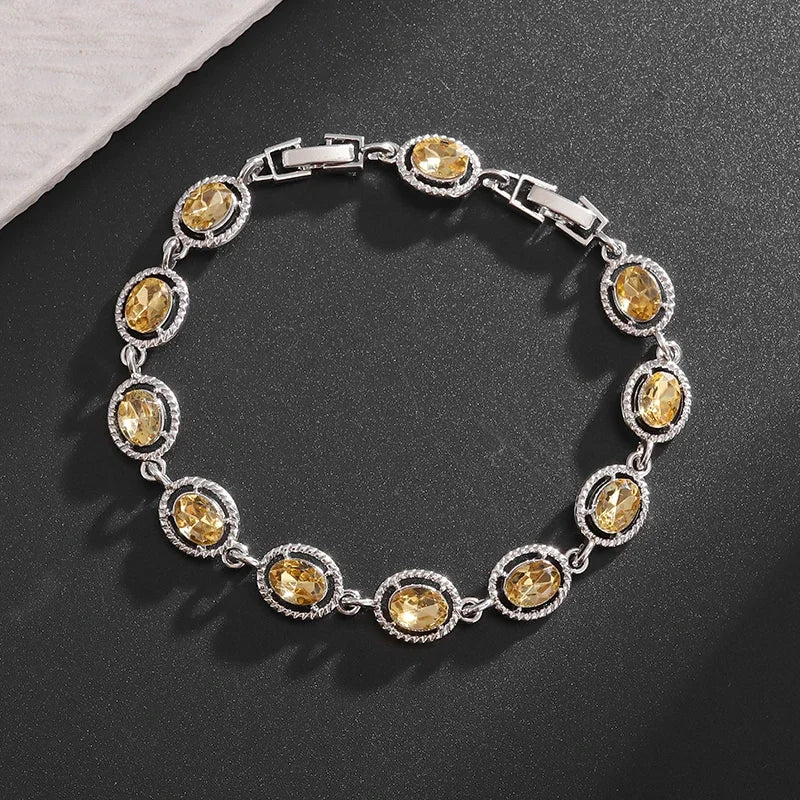 Exquisite Charm Strand Bracelet – Color Crystal Fashion Women Party Jewelry