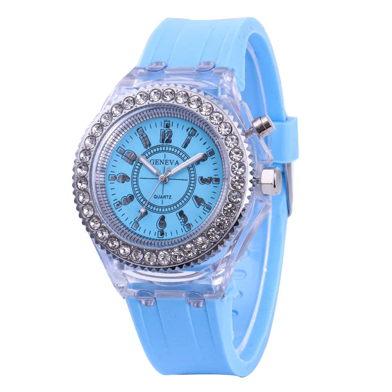 MULTI COLOR LED LUMINOUS FASHION WATCH