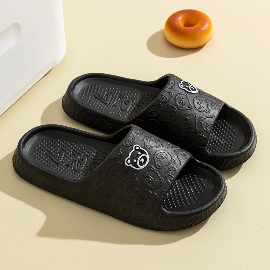 Comfortable Summer Slippers – Cute Bear Non-Slip Indoor Sandals