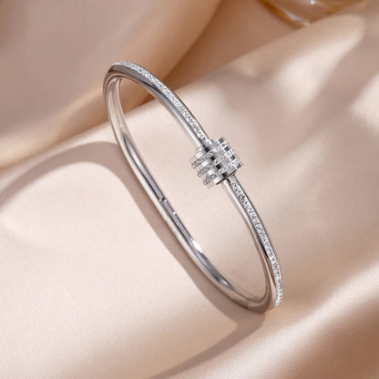 Elegant Stack Bangles Set – Sparkling Fashion Women Bracelet Gift