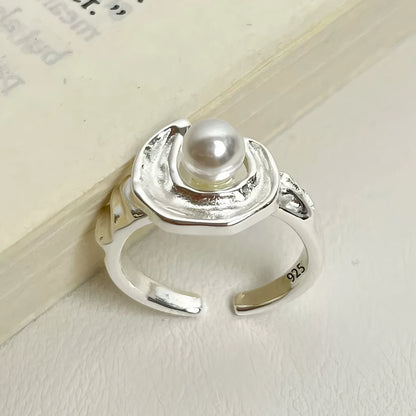 MODERN 925 STERLING SILVER HEART RING