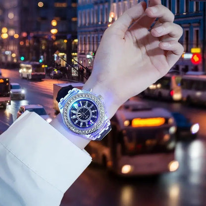 Everyday LED Light Silicone Watch – Unisex Casual Glow Wristwatch