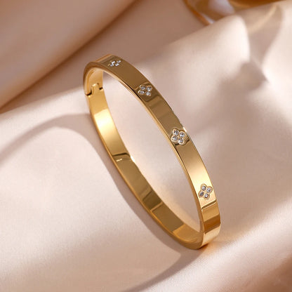 Elegant Stack Bangles Set – Sparkling Fashion Women Bracelet Gift