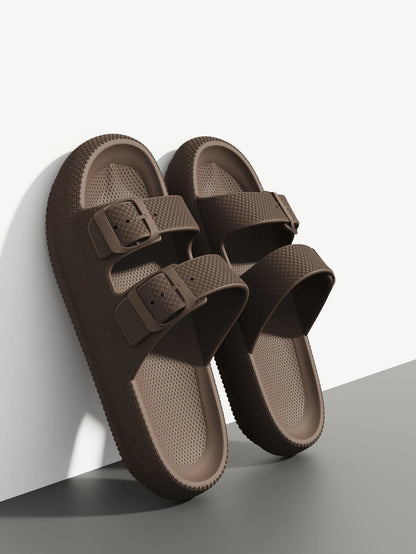 Minimal Outdoor Slide Sandals with Soft Cushioned Sole