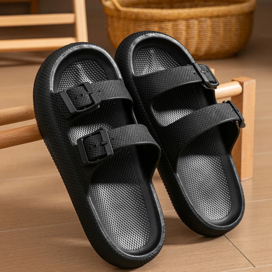 Minimal Outdoor Slide Sandals with Soft Cushioned Sole