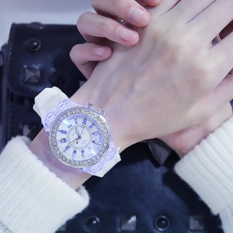 MULTI COLOR LED LUMINOUS FASHION WATCH