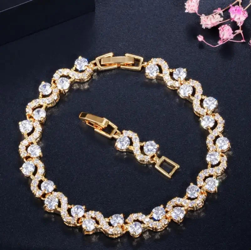 Exquisite Charm Strand Bracelet – Color Crystal Fashion Women Party Jewelry