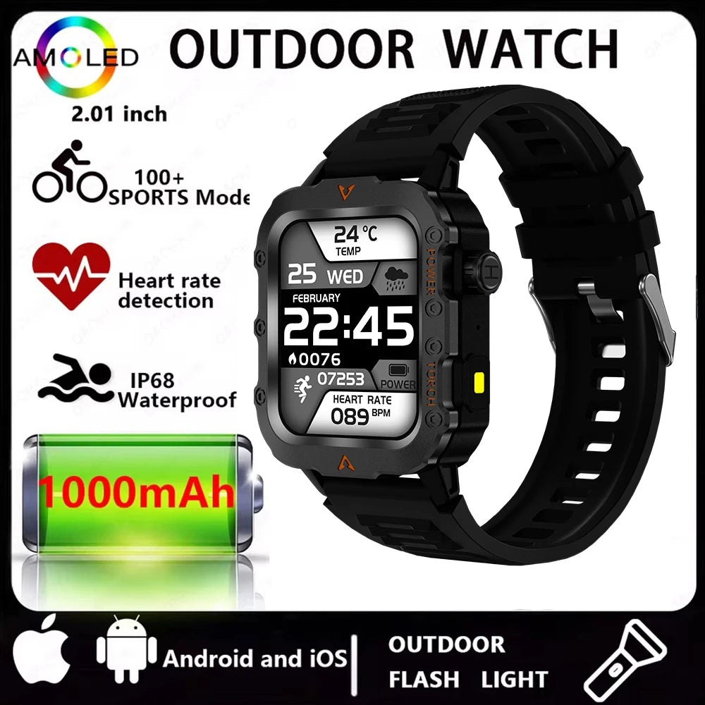 Modern Sports Smartwatch with Bluetooth Calls & Multi Function Display