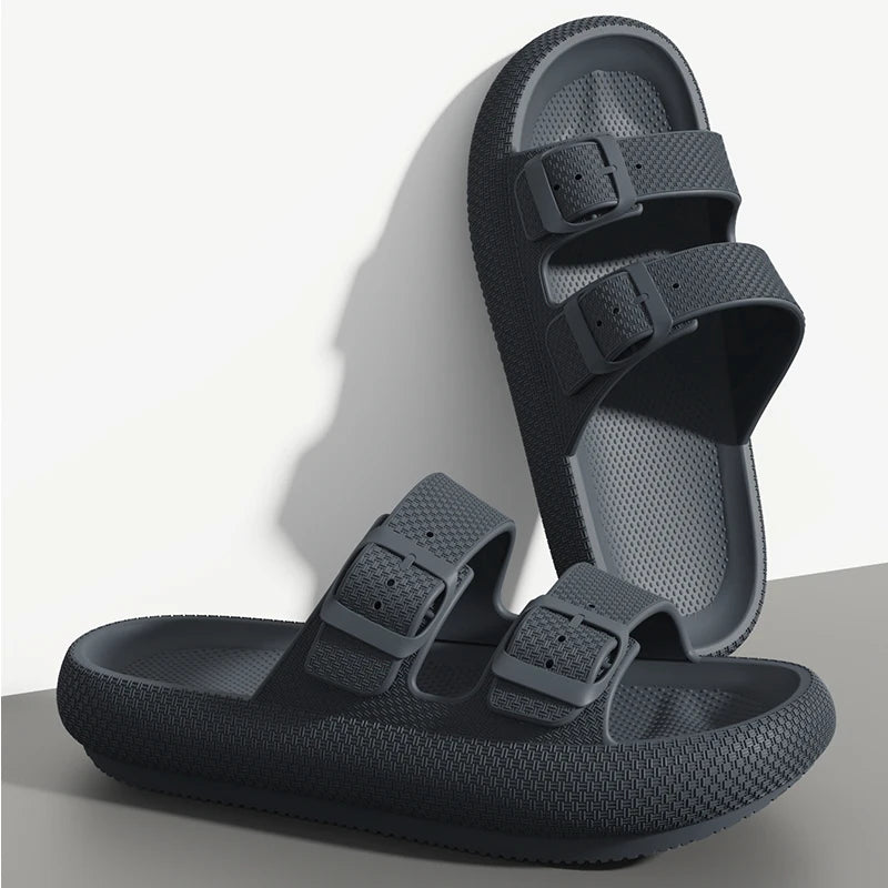 Minimal Outdoor Slide Sandals with Soft Cushioned Sole