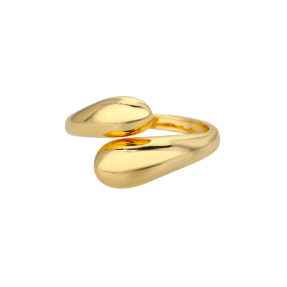 Classic Wedding Couple Rings – Gold Tone Stainless Steel Band Set