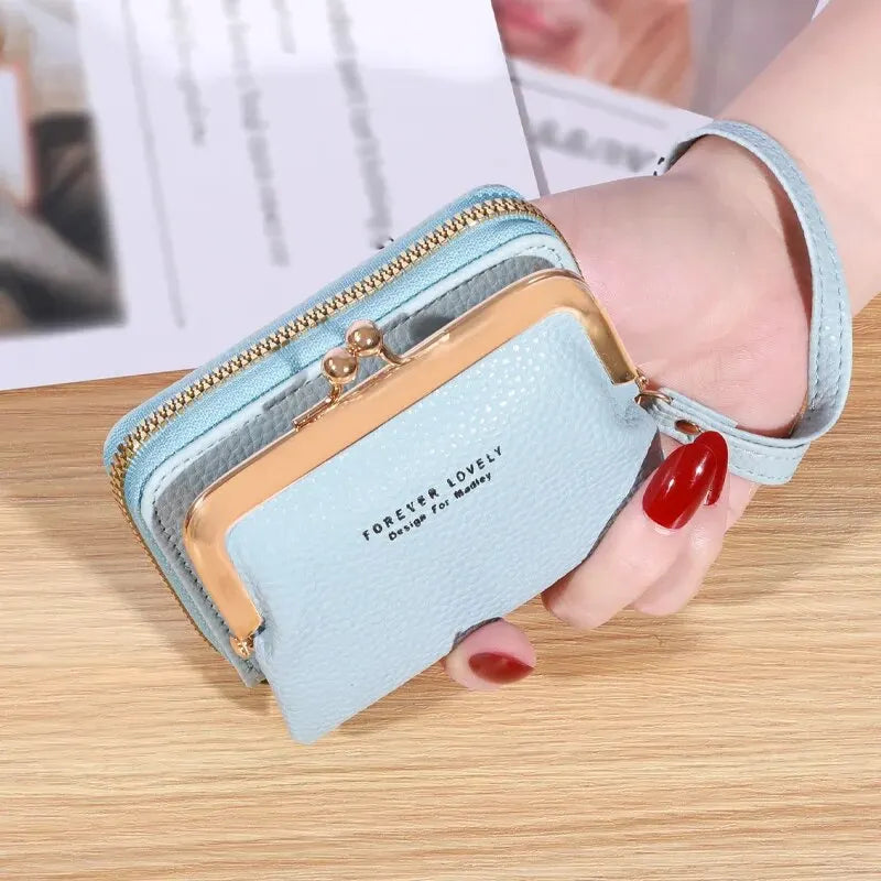 Women’s Wrist Strap Wallet – Multi-Card Slots Large Capacity Coin Purse