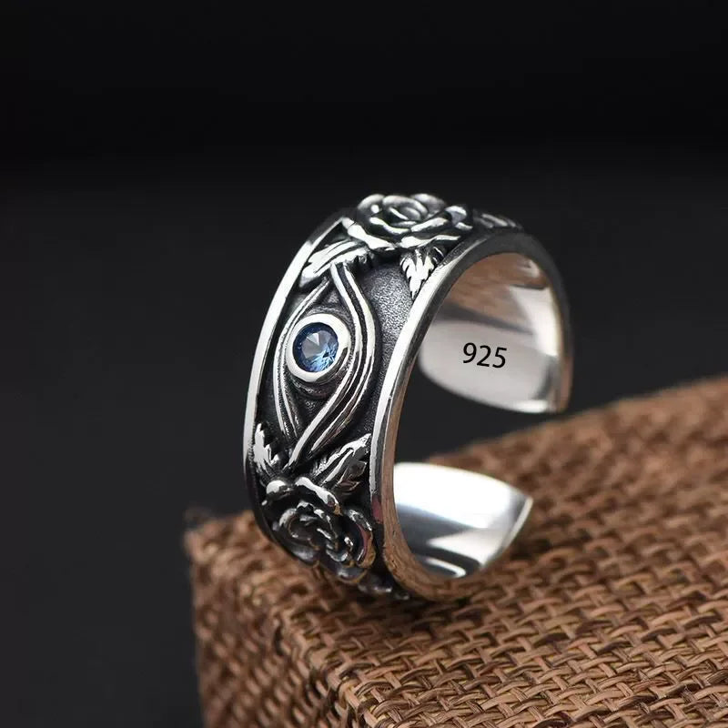 MODERN 925 STERLING SILVER HEART RING