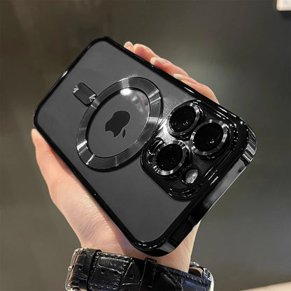 Magnetic Clear Plating Phone Case – MagSafe Compatible Shockproof Cover