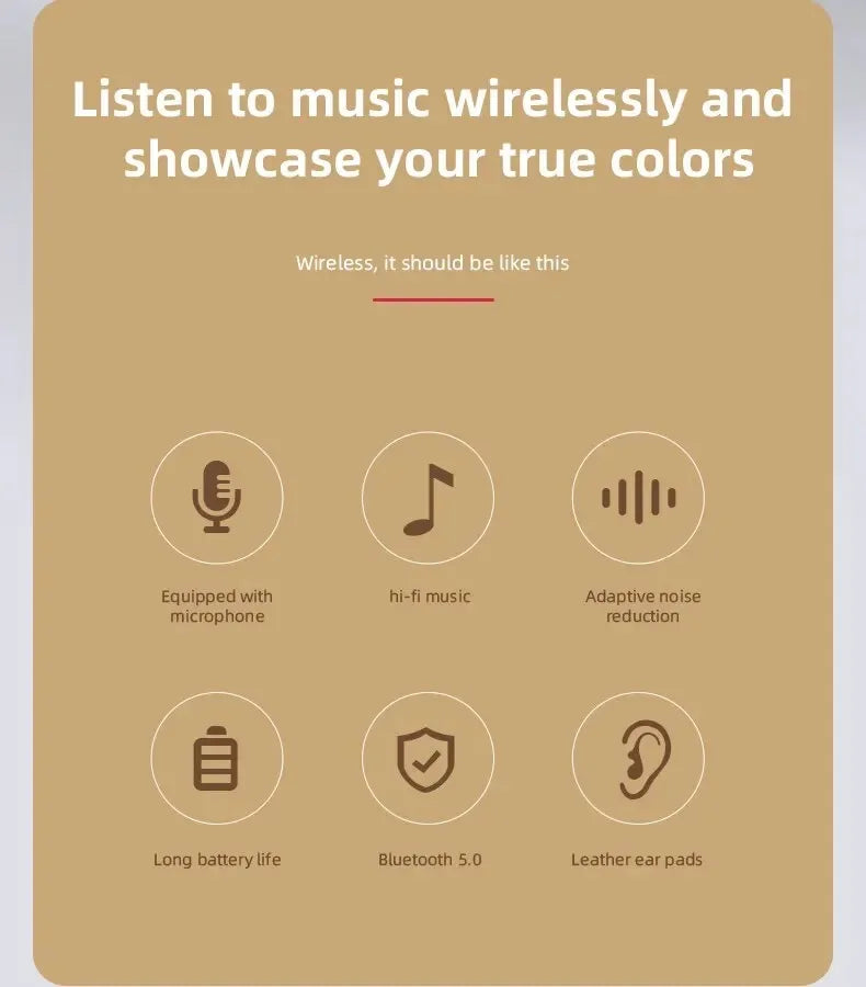 Wireless Noise-Canceling Headphones – Deep Bass & All-Day Comfort