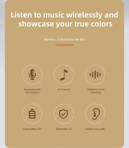 Wireless Noise-Canceling Headphones – Deep Bass & All-Day Comfort