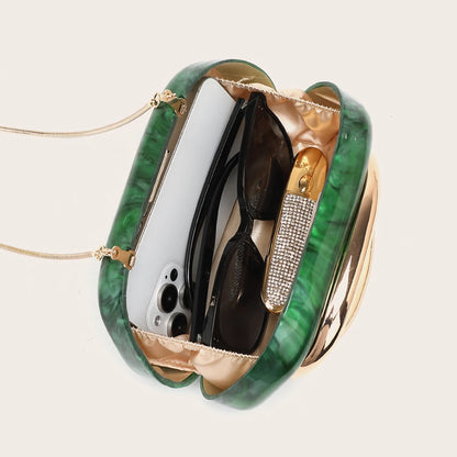 Sophisticated Women’s Clutch Purse – Glamorous Gold-Tone Bag for Special Occasions