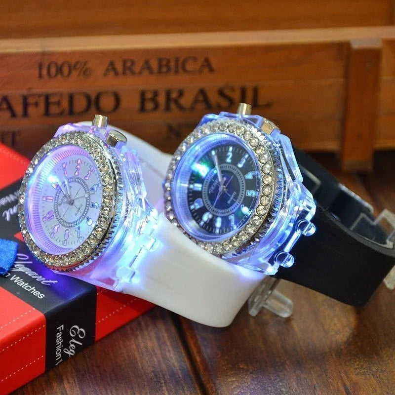 Everyday LED Light Silicone Watch – Unisex Casual Glow Wristwatch