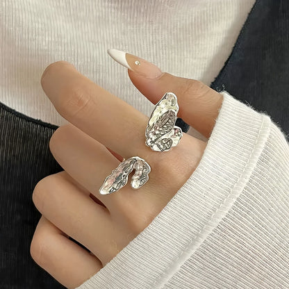 MODERN 925 STERLING SILVER HEART RING