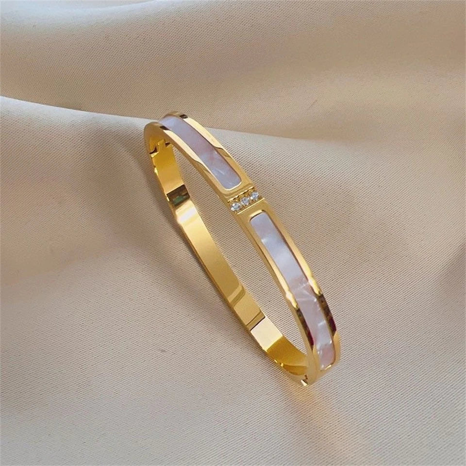 Elegant Stack Bangles Set – Sparkling Fashion Women Bracelet Gift