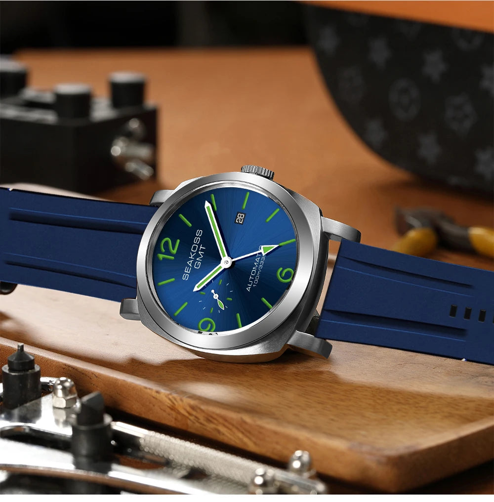 GMT Automatic Diver Watch – Sapphire Glass & Luminous Dial
