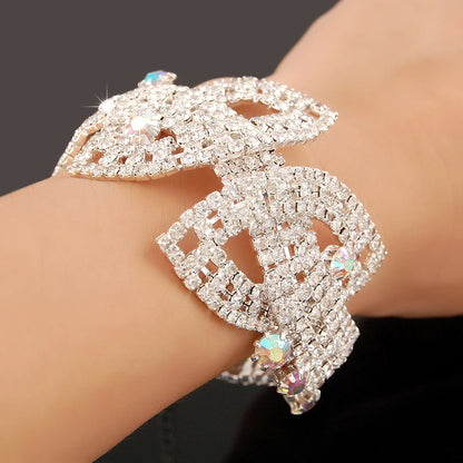 Luxury Zircon Charm Bracelet – 925 Silver Crystal Elegance Jewelry