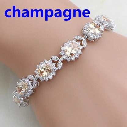 Exquisite Charm Strand Bracelet – Color Crystal Fashion Women Party Jewelry
