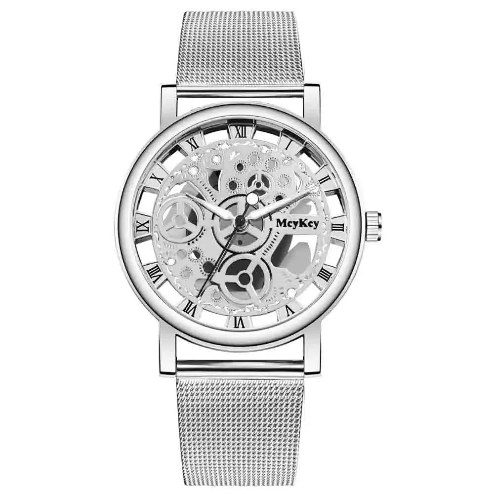 MODERN SKELETON MESH FASHION WATCH