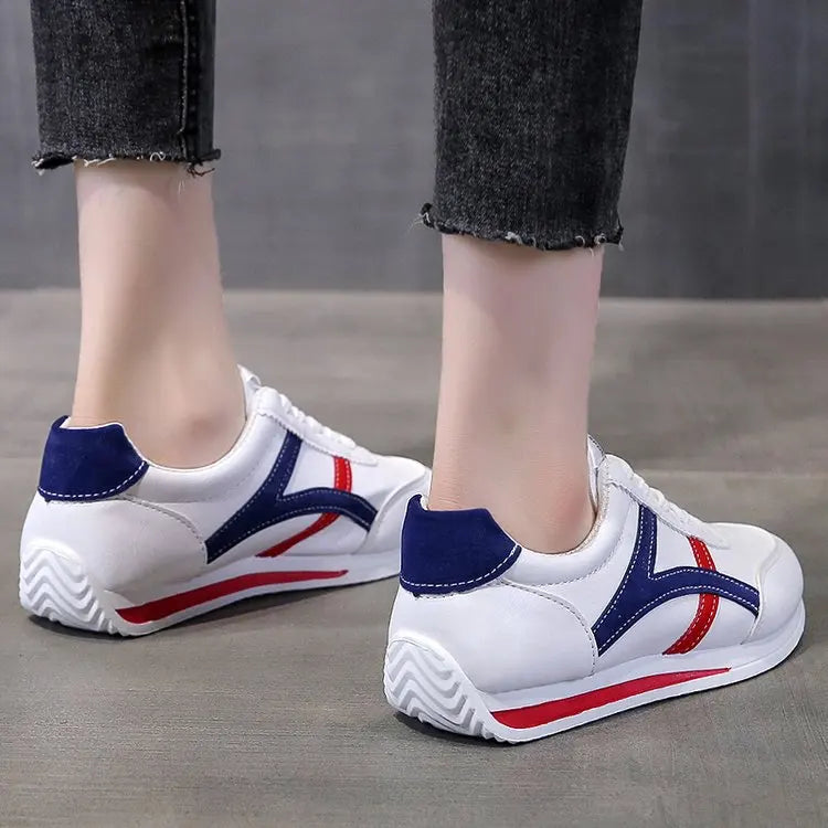 Men’s Versatile Knit Running Sneakers – Comfortable Flat Sole Sports Shoes