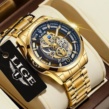 Elegant Stainless Steel Quartz Watch with Roman Numerals and Sleek Finish